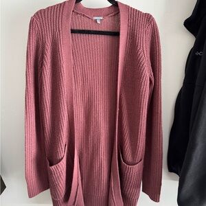 Long Cardigan (S) rosey pink